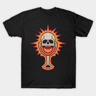 skull beer Oldschool T-Shirt